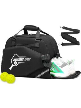 Pickleball Bag with Shoe Compartment & Paddle Case Duffel